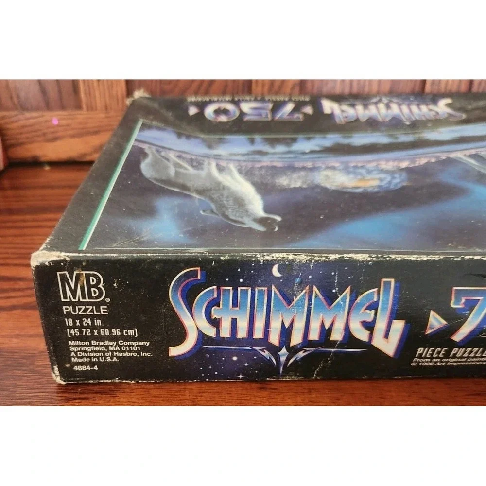 MB Hasbro VTG Schimmel 750 Piece Puzzle NEW- Earth Song 1996 USA Made‎ Wolves